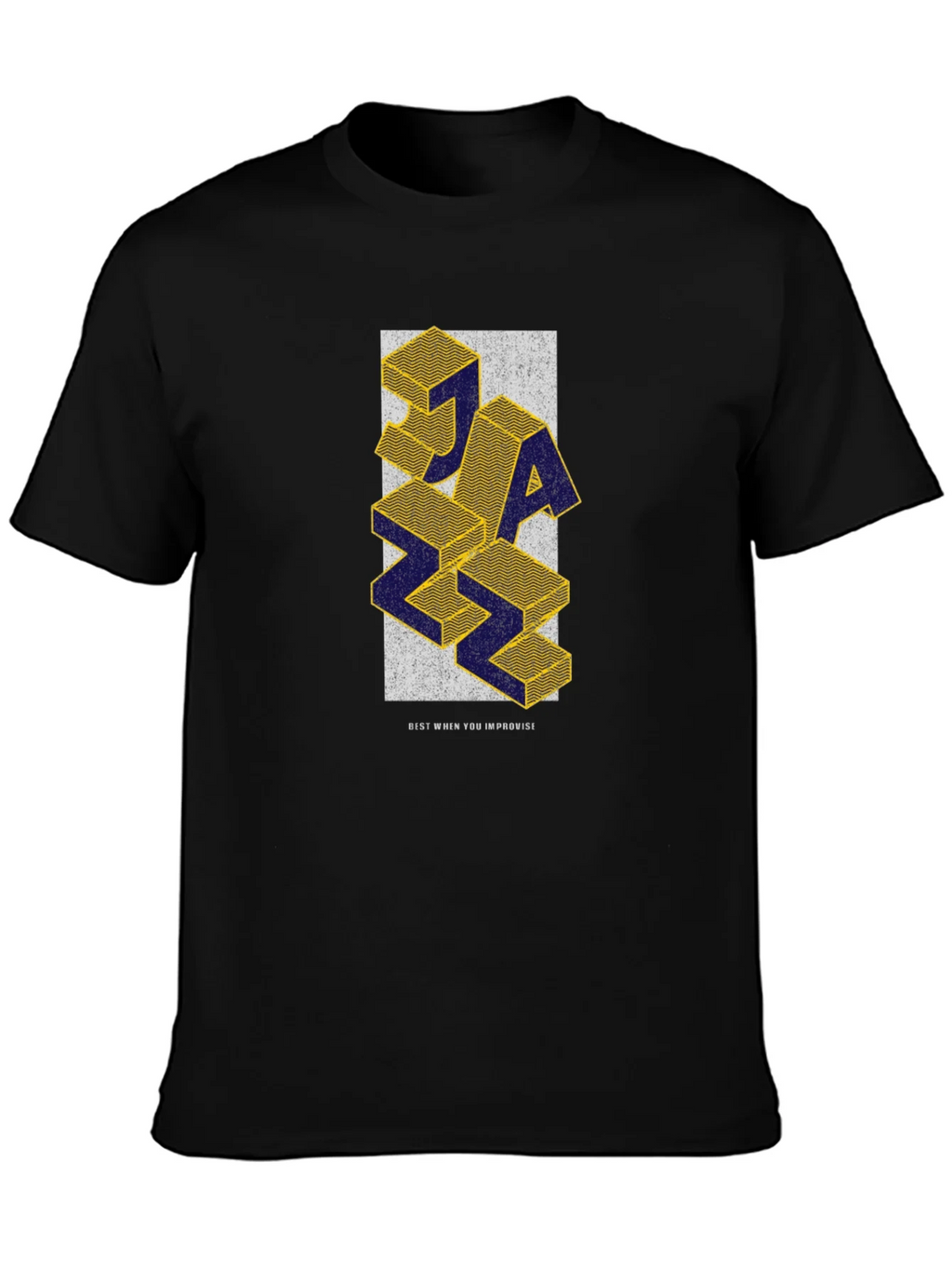 JAZZ 3D Block Graphic T-Shirt - Stylish & Unique product image 2