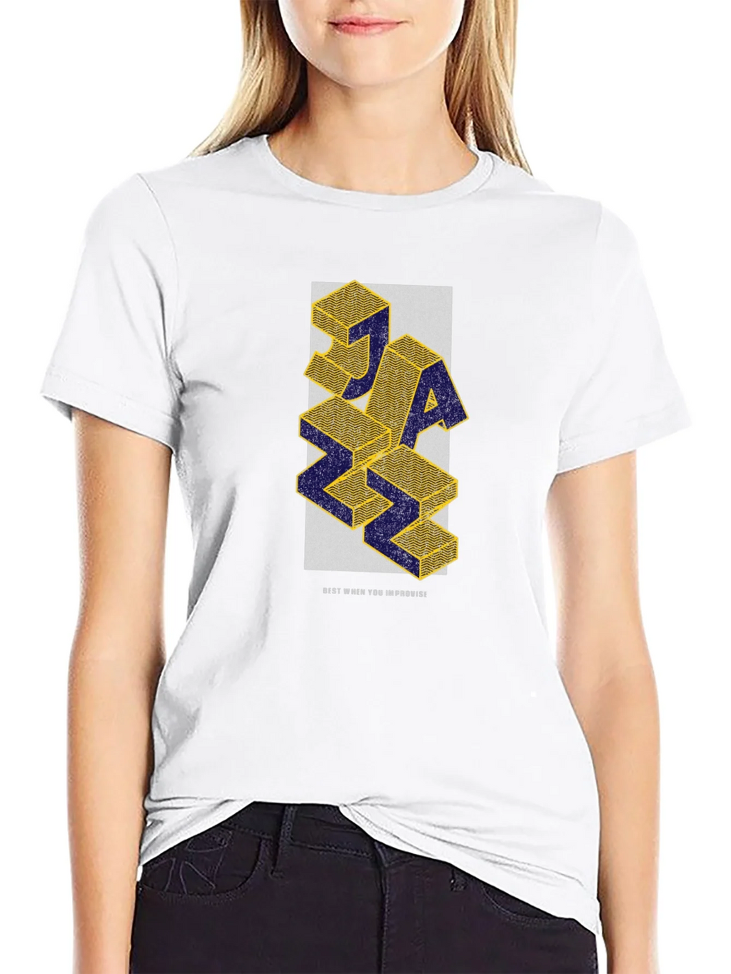 JAZZ 3D Block Graphic T-Shirt - Stylish & Unique product image 7
