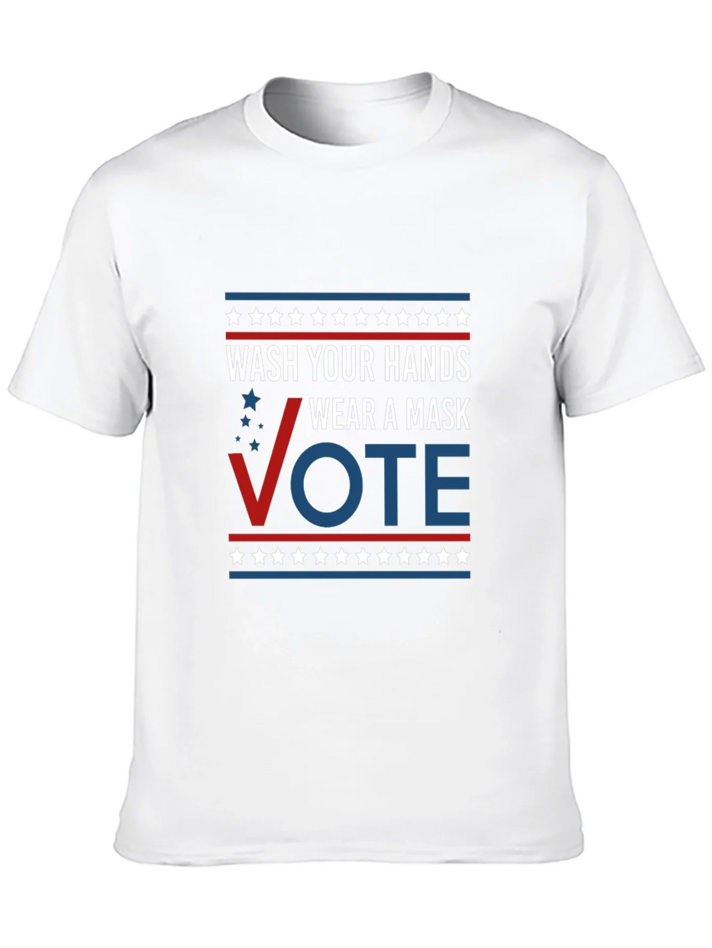Wash Your Hands Wear A Mask Vote T-Shirt product image 9
