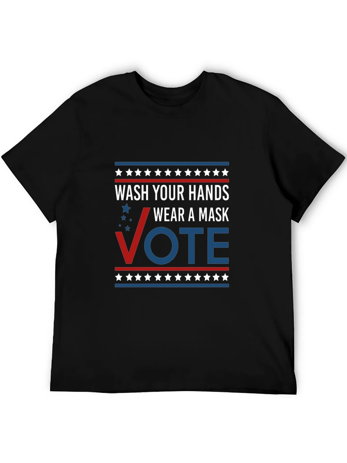 Wash Your Hands Wear A Mask Vote T-Shirt product image 5