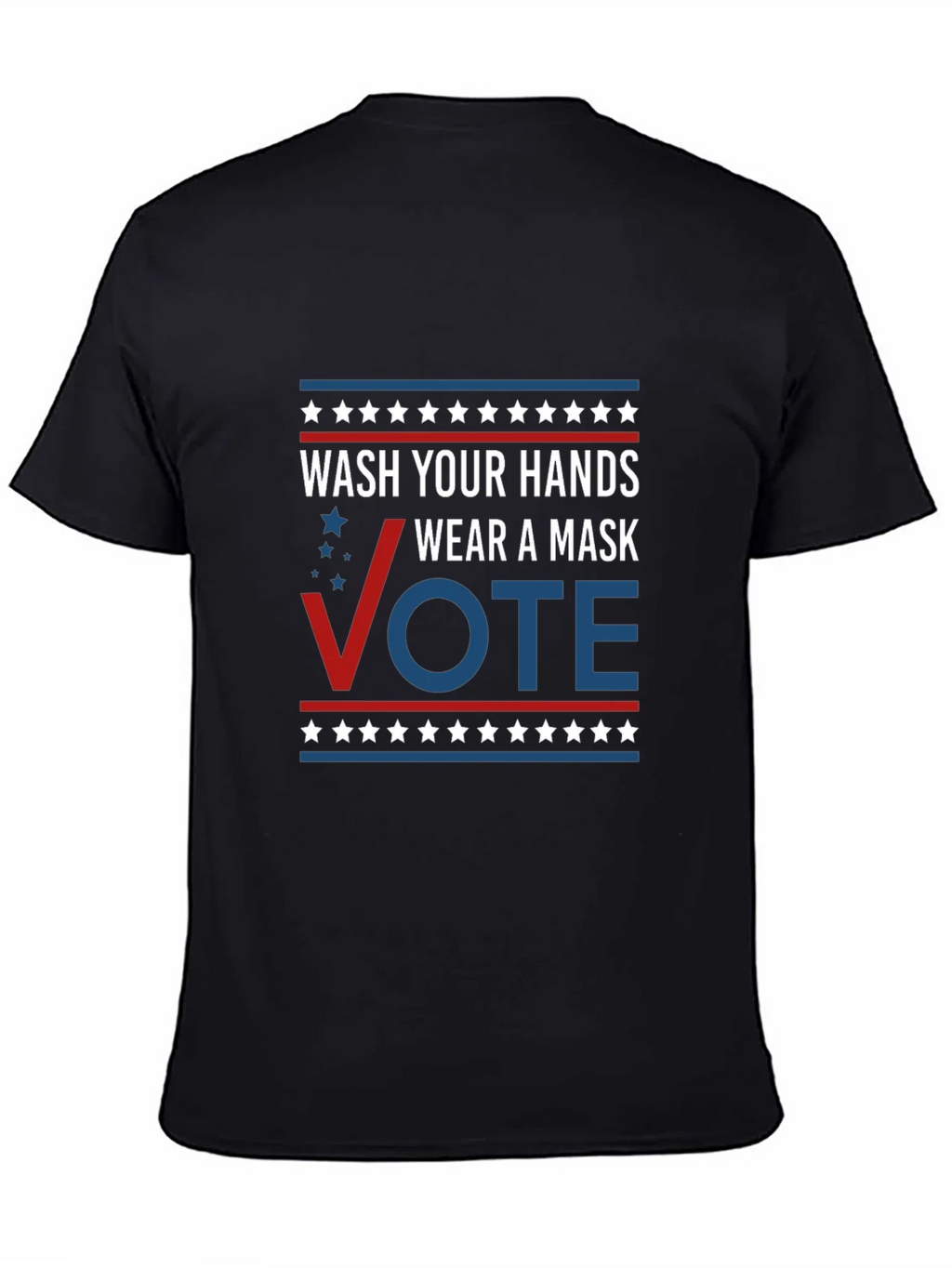 Wash Your Hands Wear A Mask Vote T-Shirt product image 4