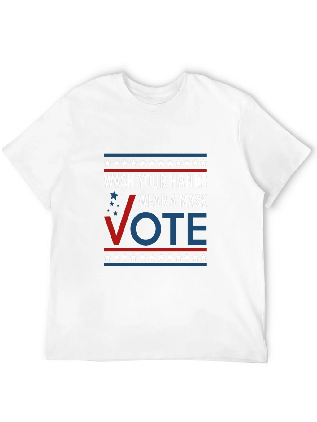 Wash Your Hands Wear A Mask Vote T-Shirt product image 10