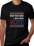 Wash Your Hands Wear A Mask Vote T-Shirt product image 1