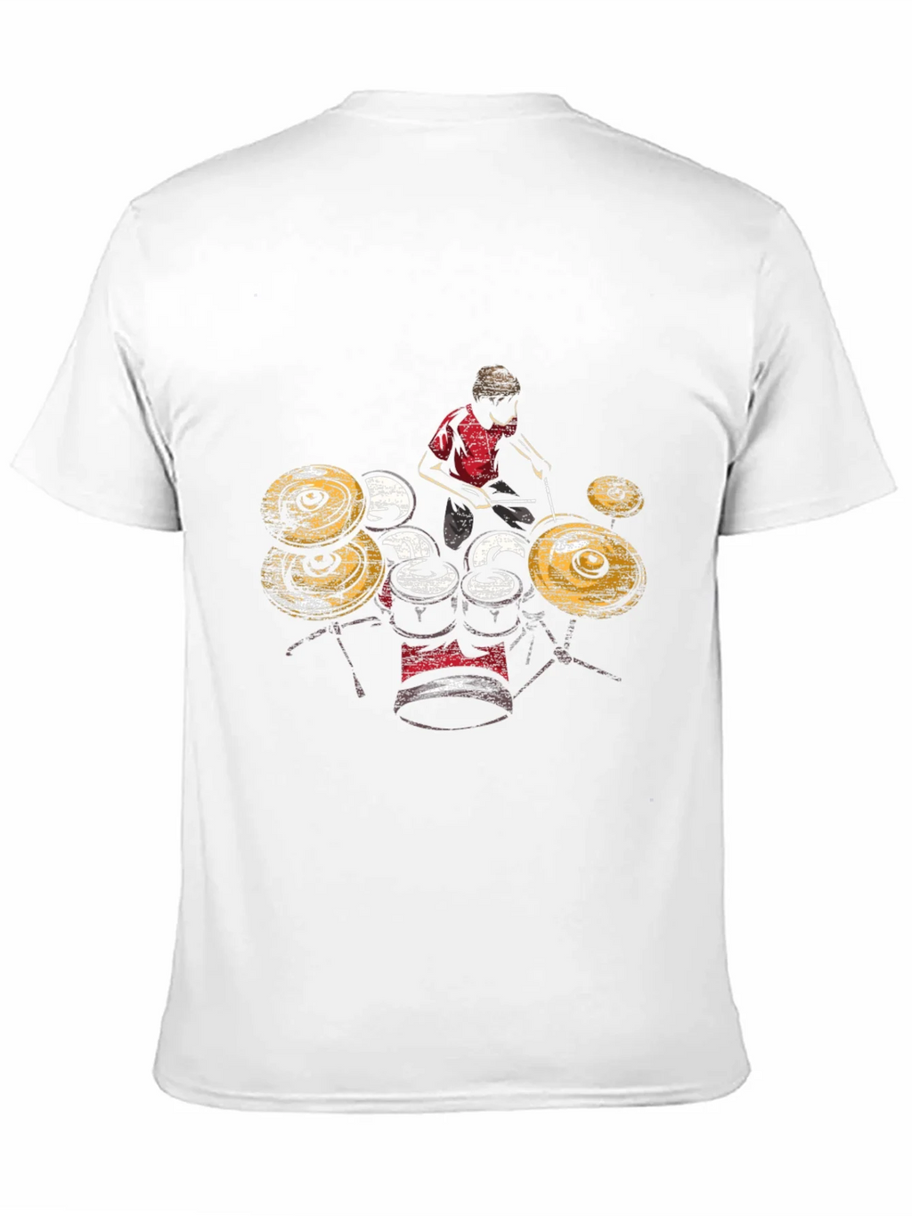 Drummer Graphic T-Shirt - Black Cotton Tee product image 9