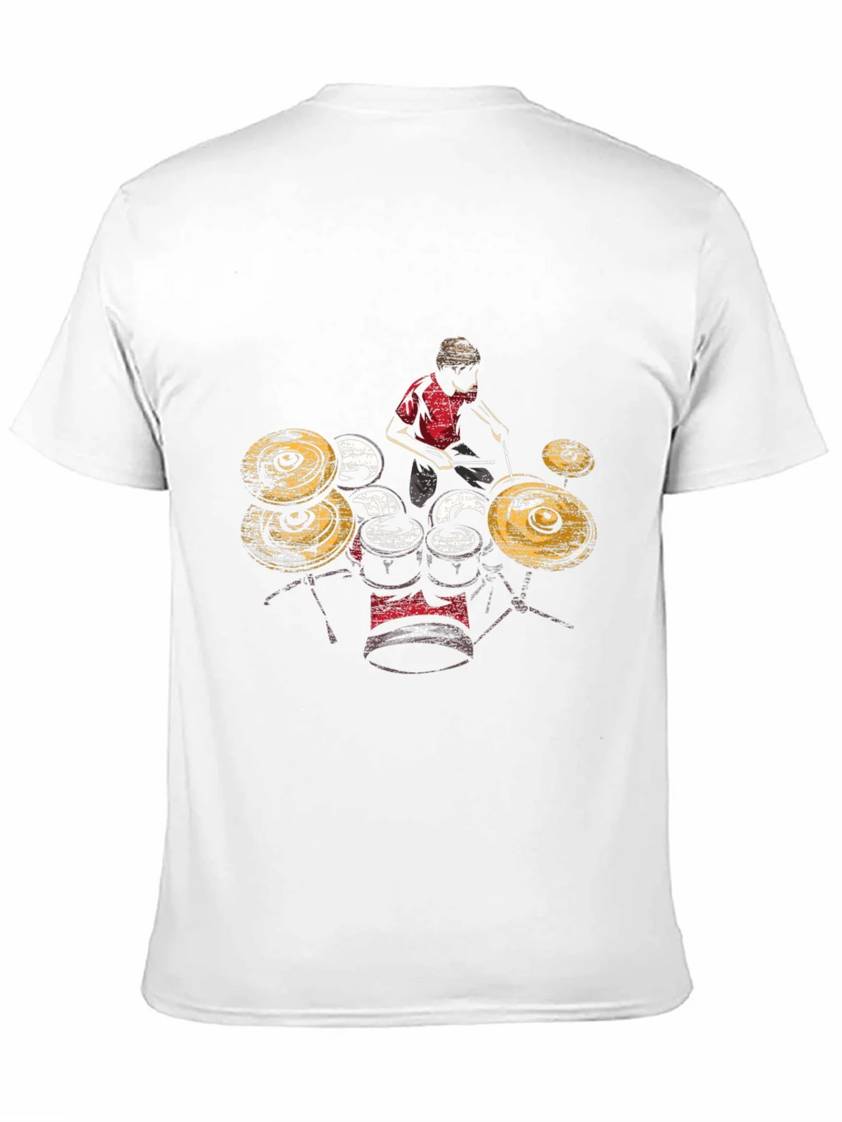 Drummer Graphic T-Shirt - Black Cotton Tee product image 9