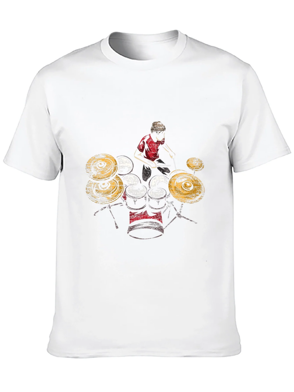 Drummer Graphic T-Shirt - Black Cotton Tee product image 8