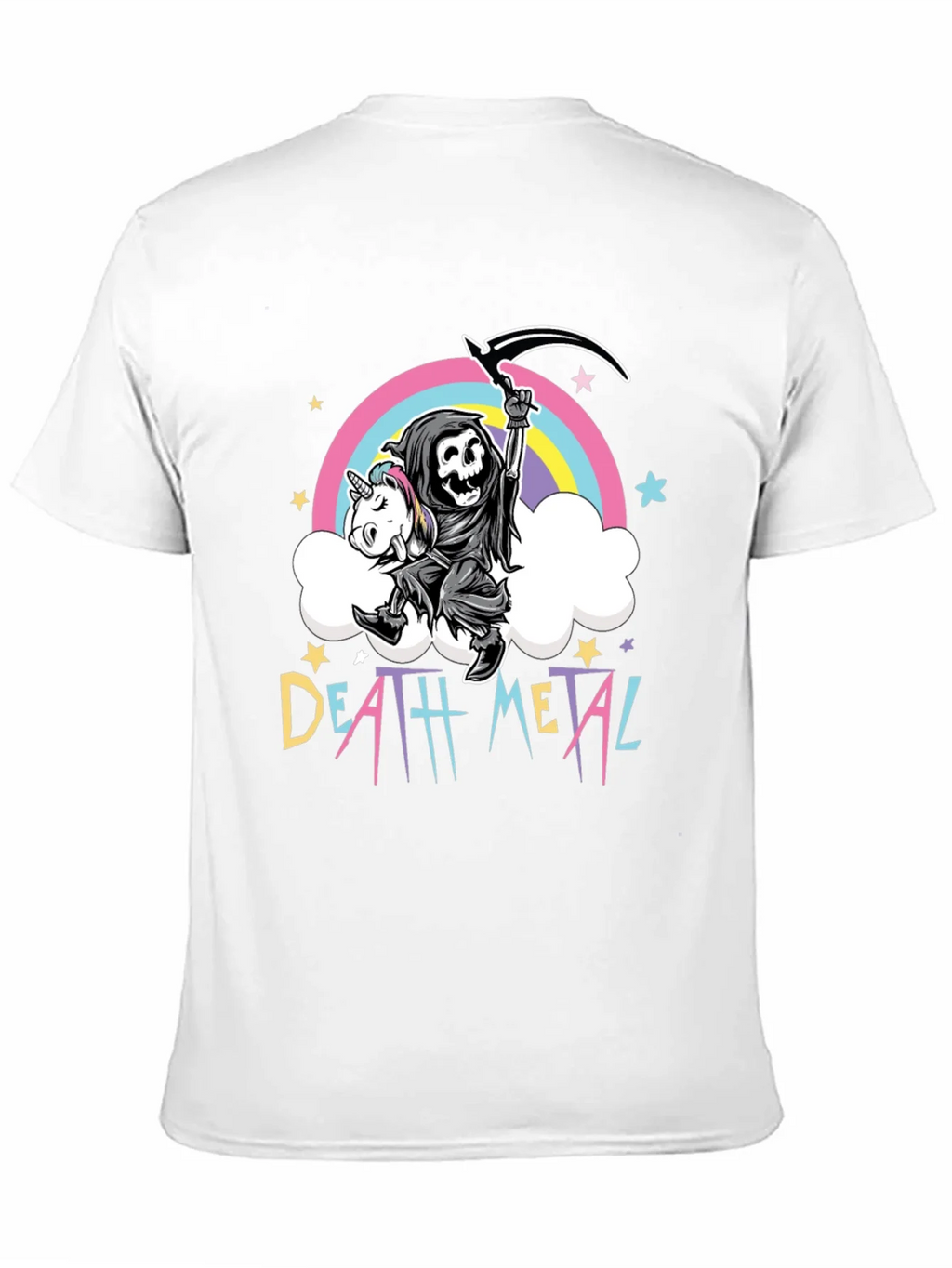 Death Metal Grim Reaper Unicorn T-Shirt product image 9