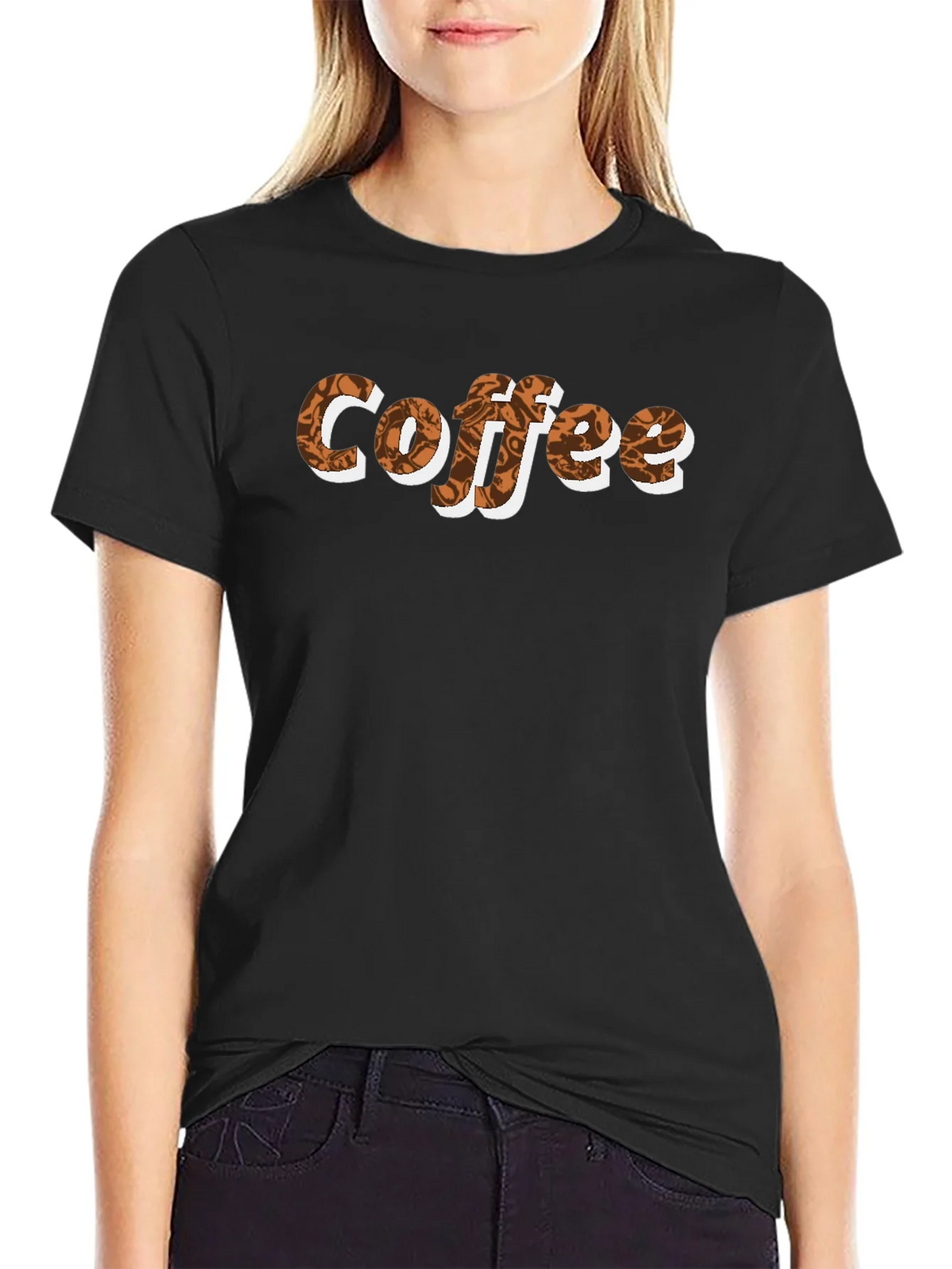 Coffee Lovers Graphic Tee - Black product image 2