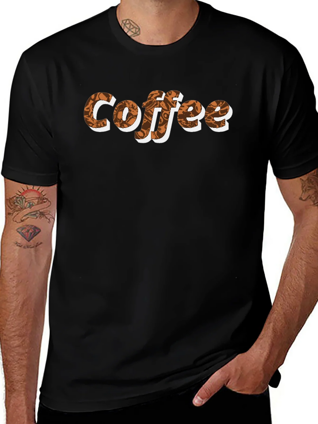 Coffee Lovers Graphic Tee - Black product image 1
