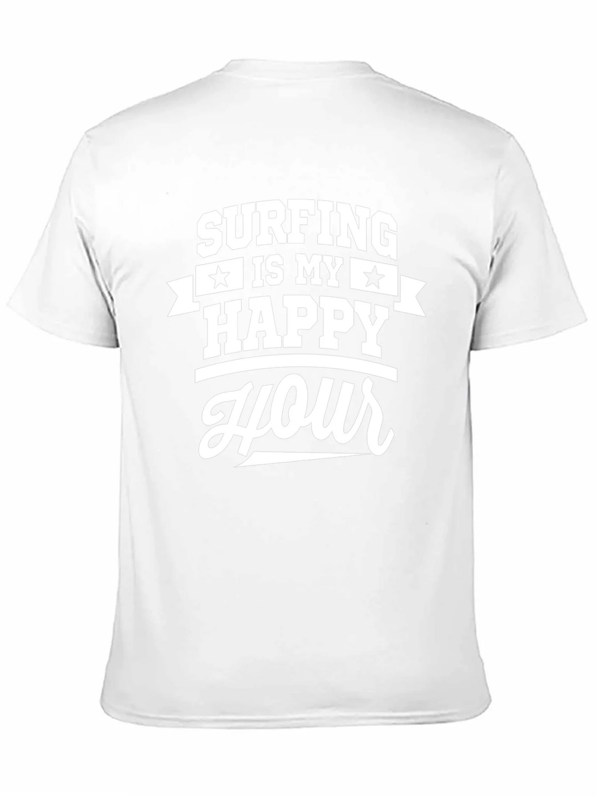 Surfing is My Happy Hour Graphic Tee - Black product image 10