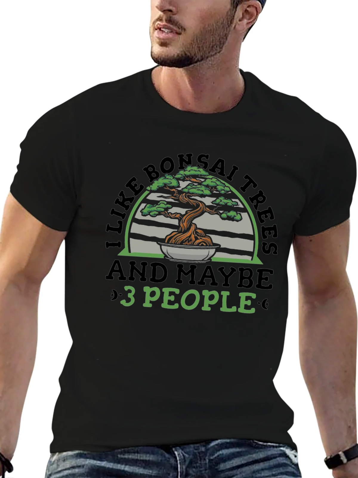 Bonsai Trees & 3 People Graphic Tee product image 5