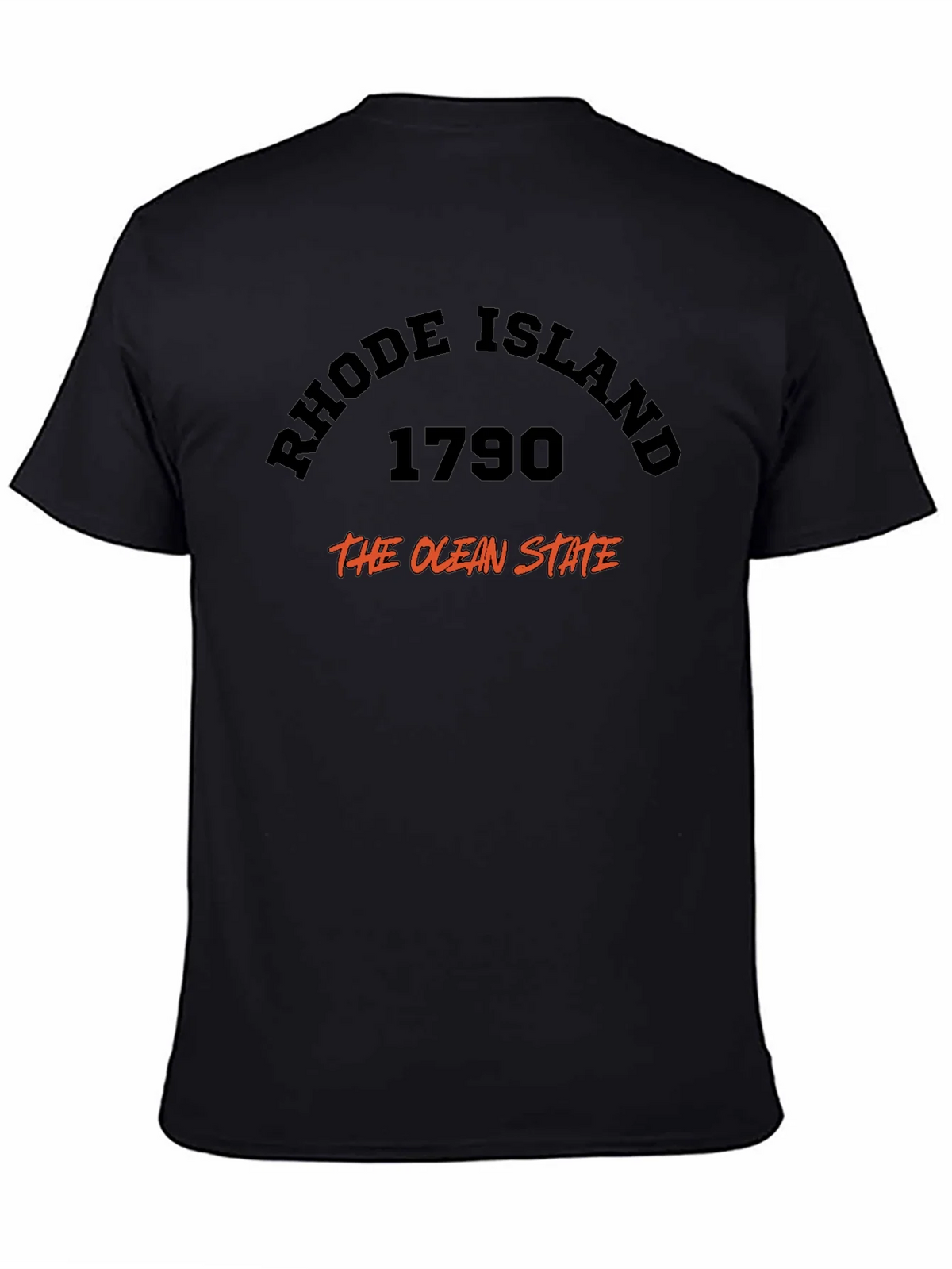 Rhode Island 1790 Ocean State Black T-Shirt product image 3