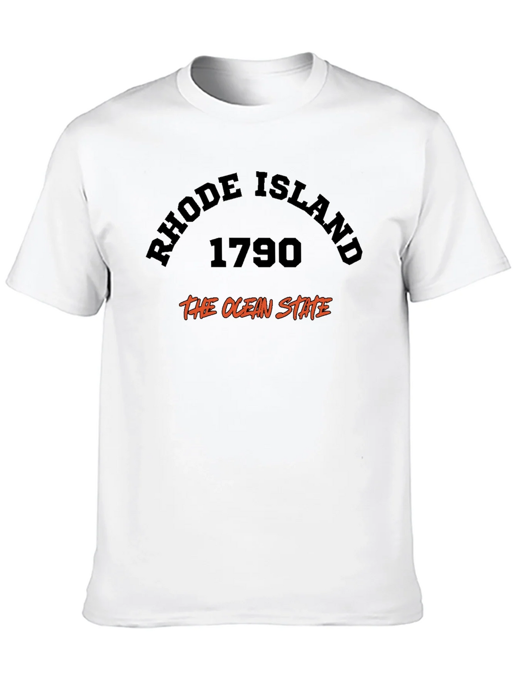Rhode Island 1790 Ocean State Black T-Shirt product image 7