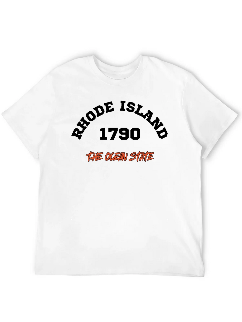Rhode Island 1790 Ocean State Black T-Shirt product image 9