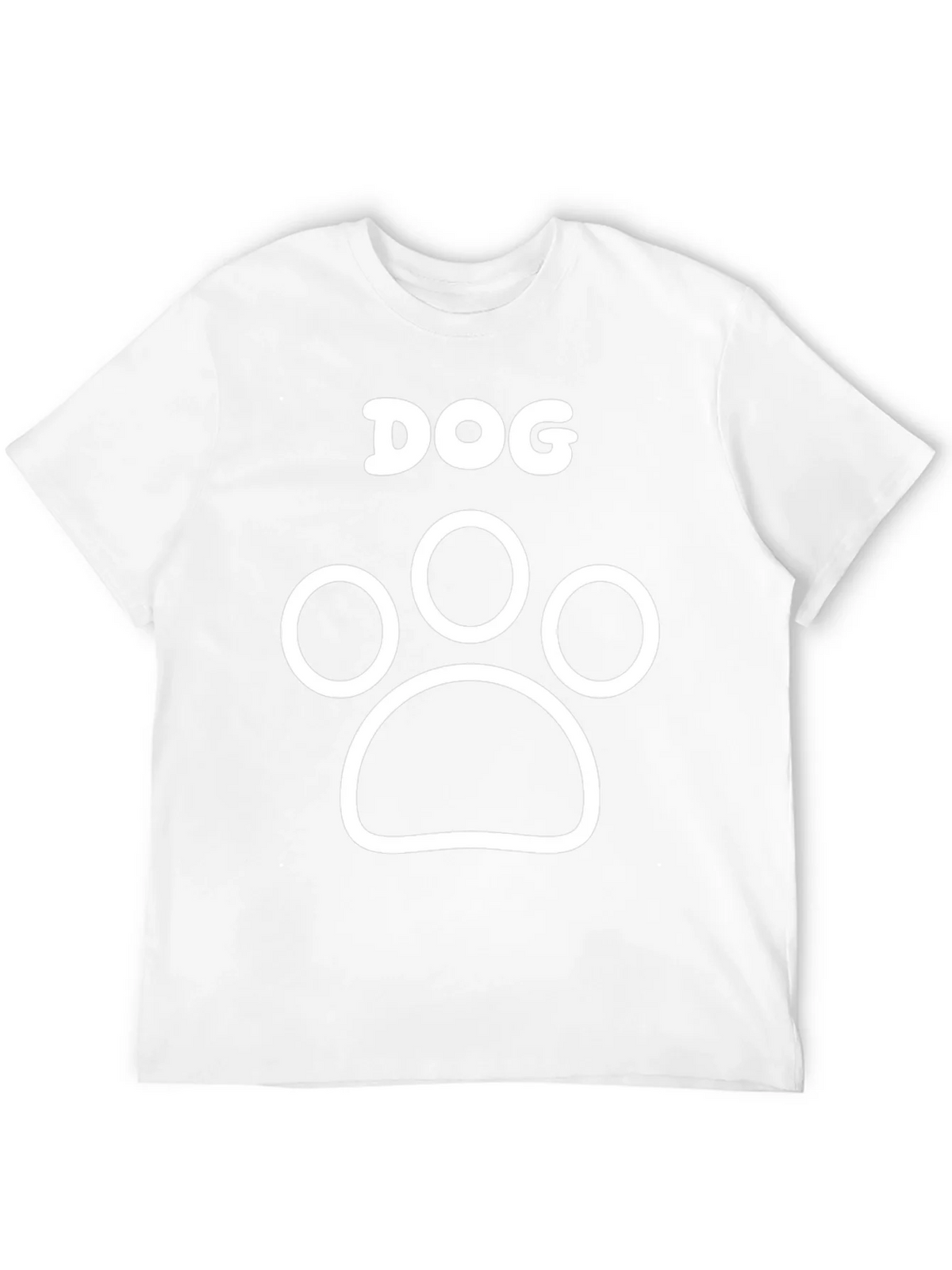 Dog Paw Print Graphic Tee - Black Cotton T-Shirt product image 10