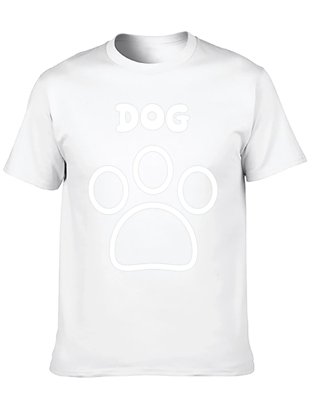 Dog Paw Print Graphic Tee - Black Cotton T-Shirt product image 8