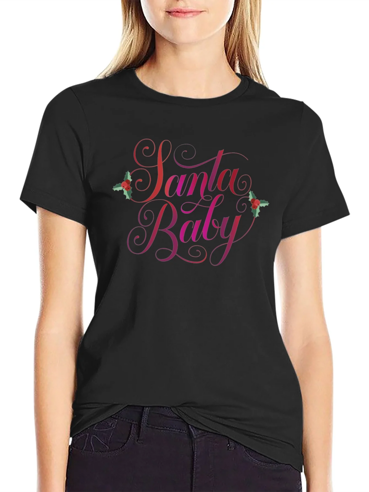 Santa Baby Christmas Graphic Tee product image 2