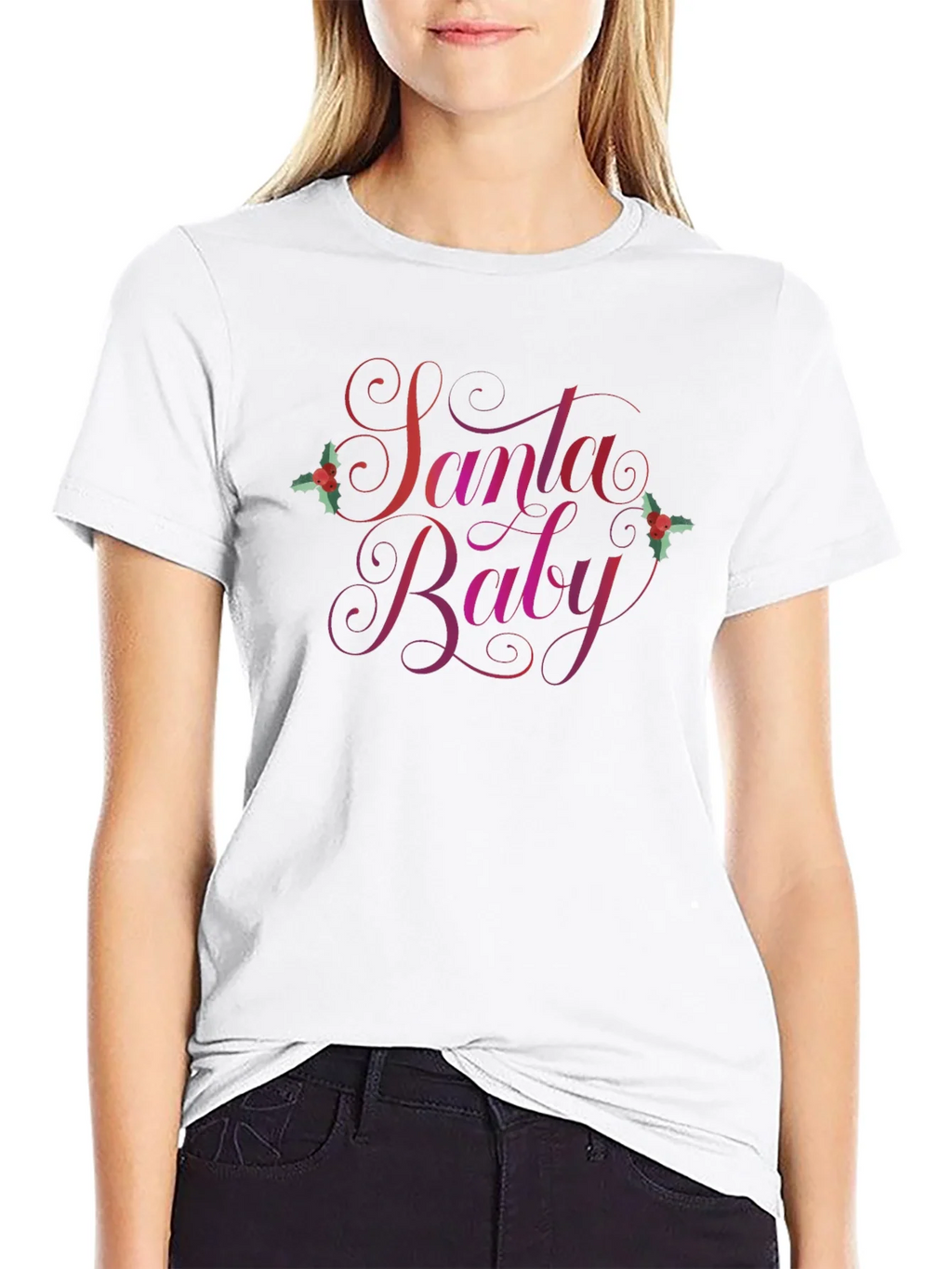 Santa Baby Christmas Graphic Tee product image 8