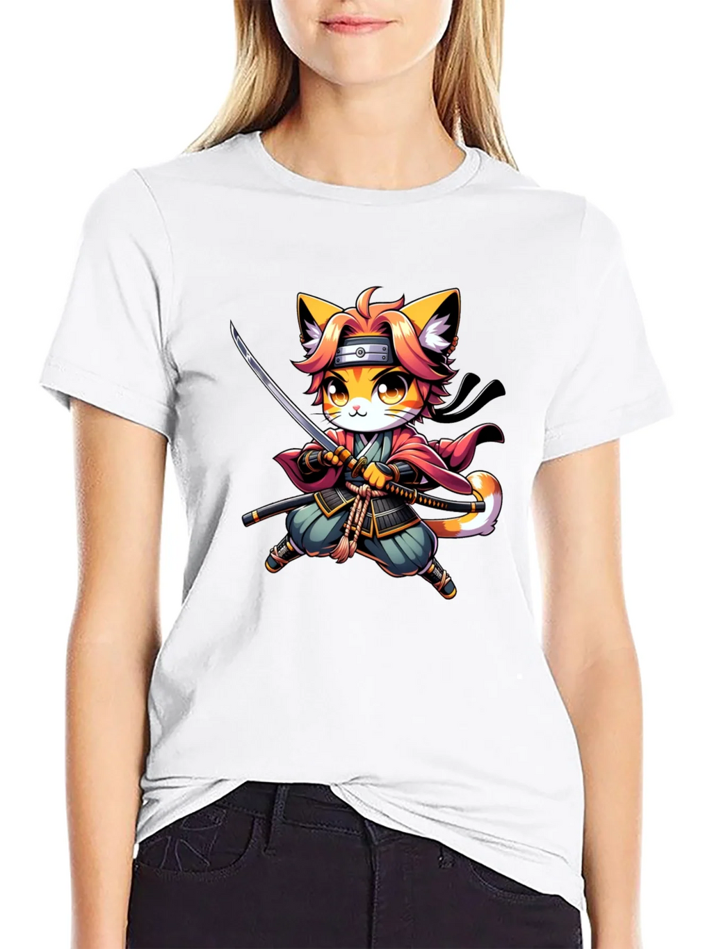 Ninja Cat T-Shirt - Black product image 8
