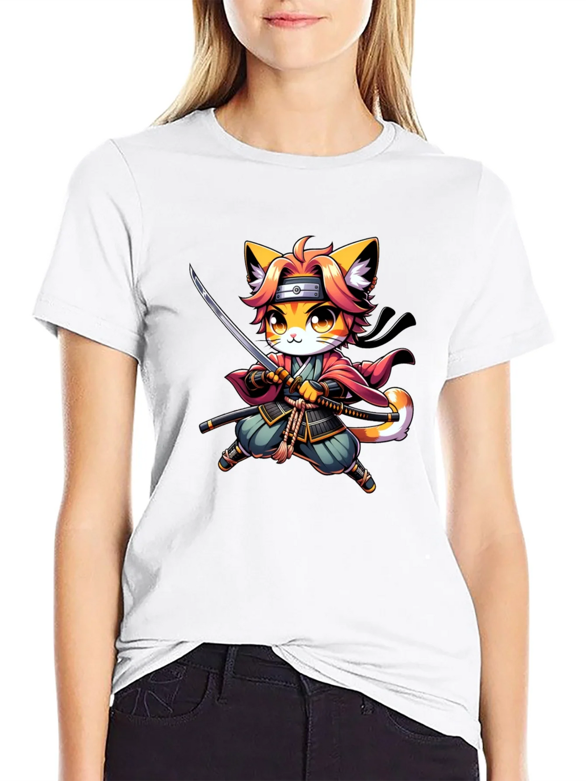 Ninja Cat T-Shirt - Black product image 8