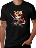 Ninja Cat T-Shirt - Black product image 1