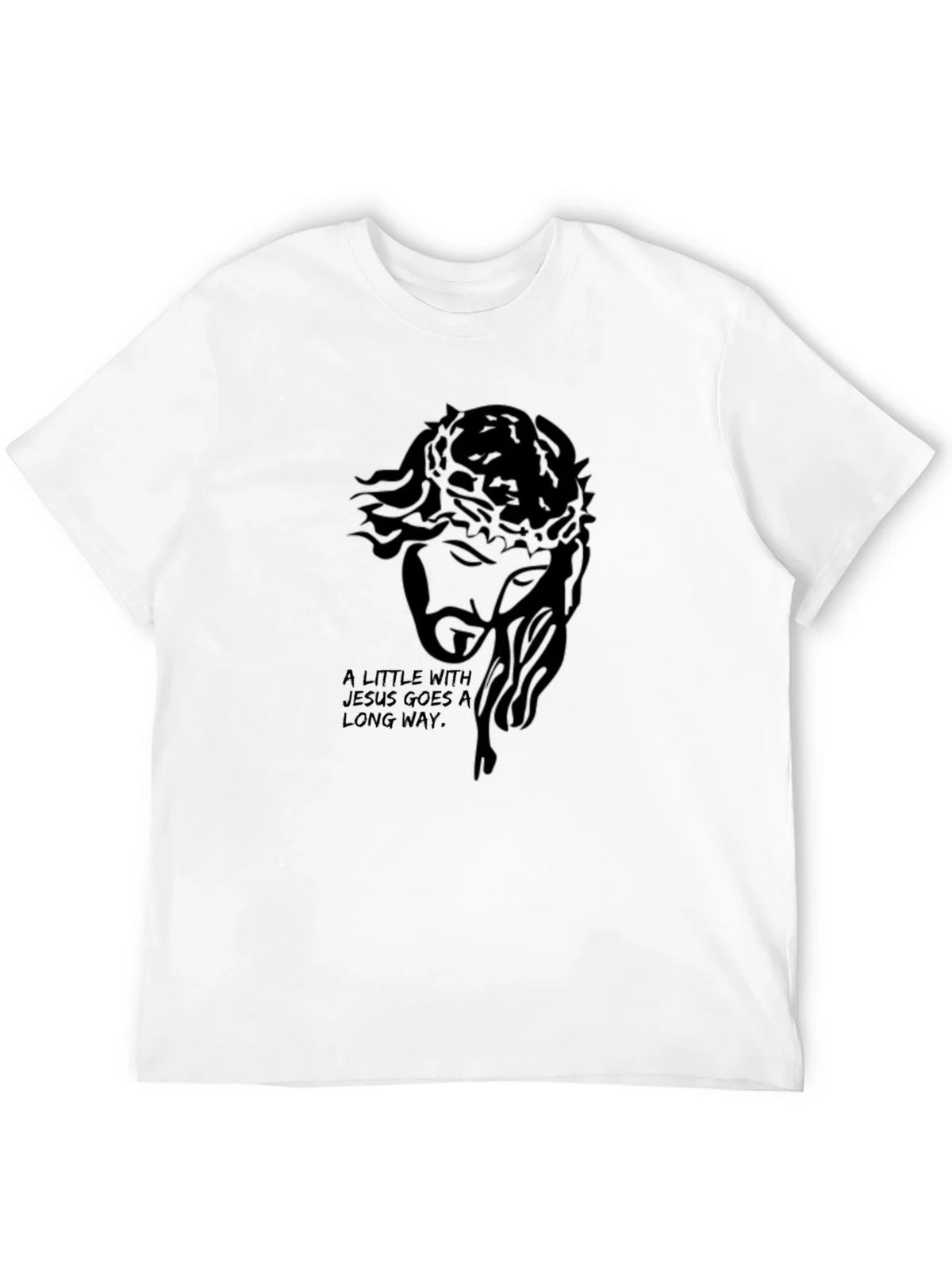 Jesus Graphic Print Black T-Shirt product image 9