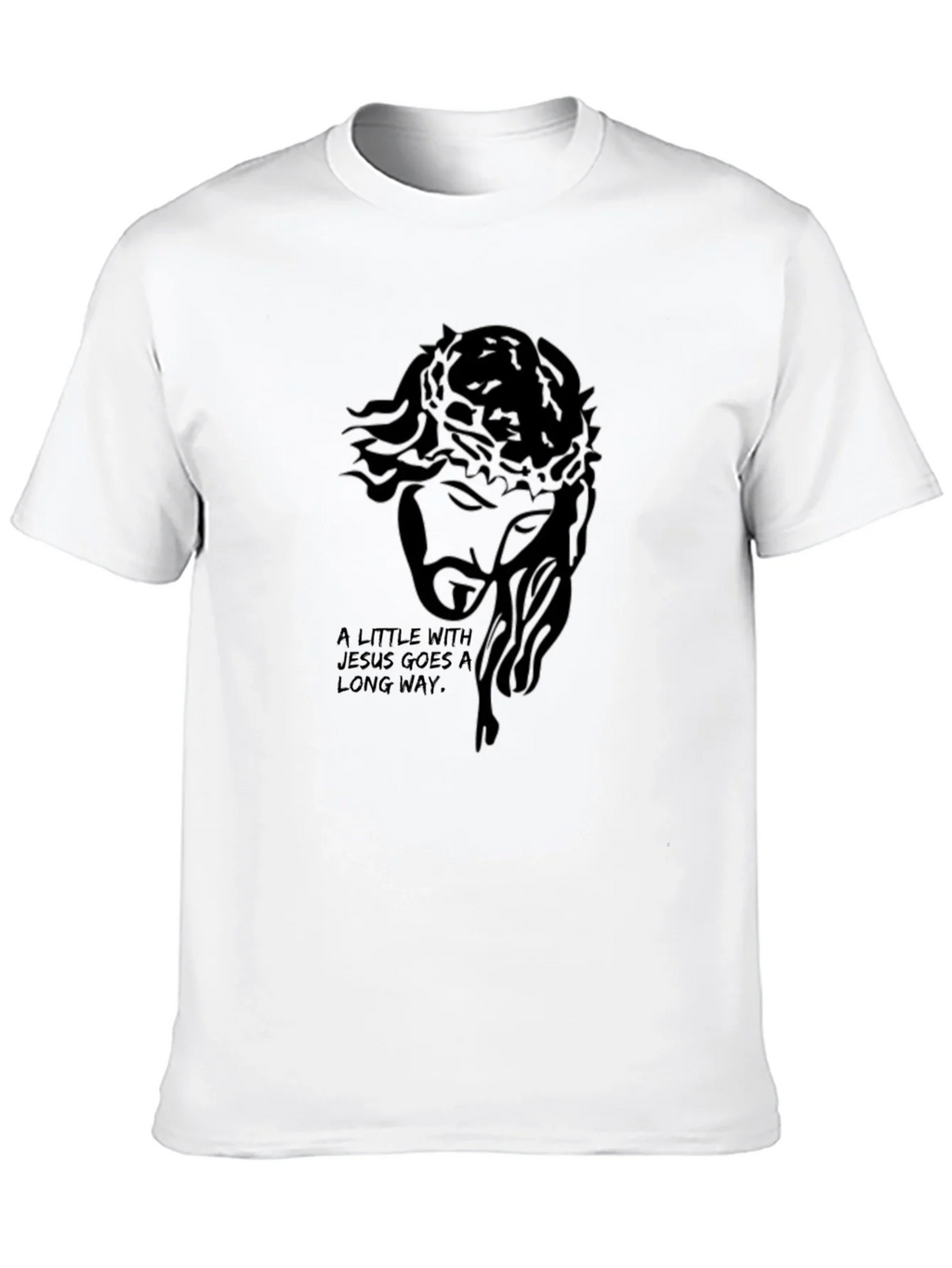 Jesus Graphic Print Black T-Shirt product image 8