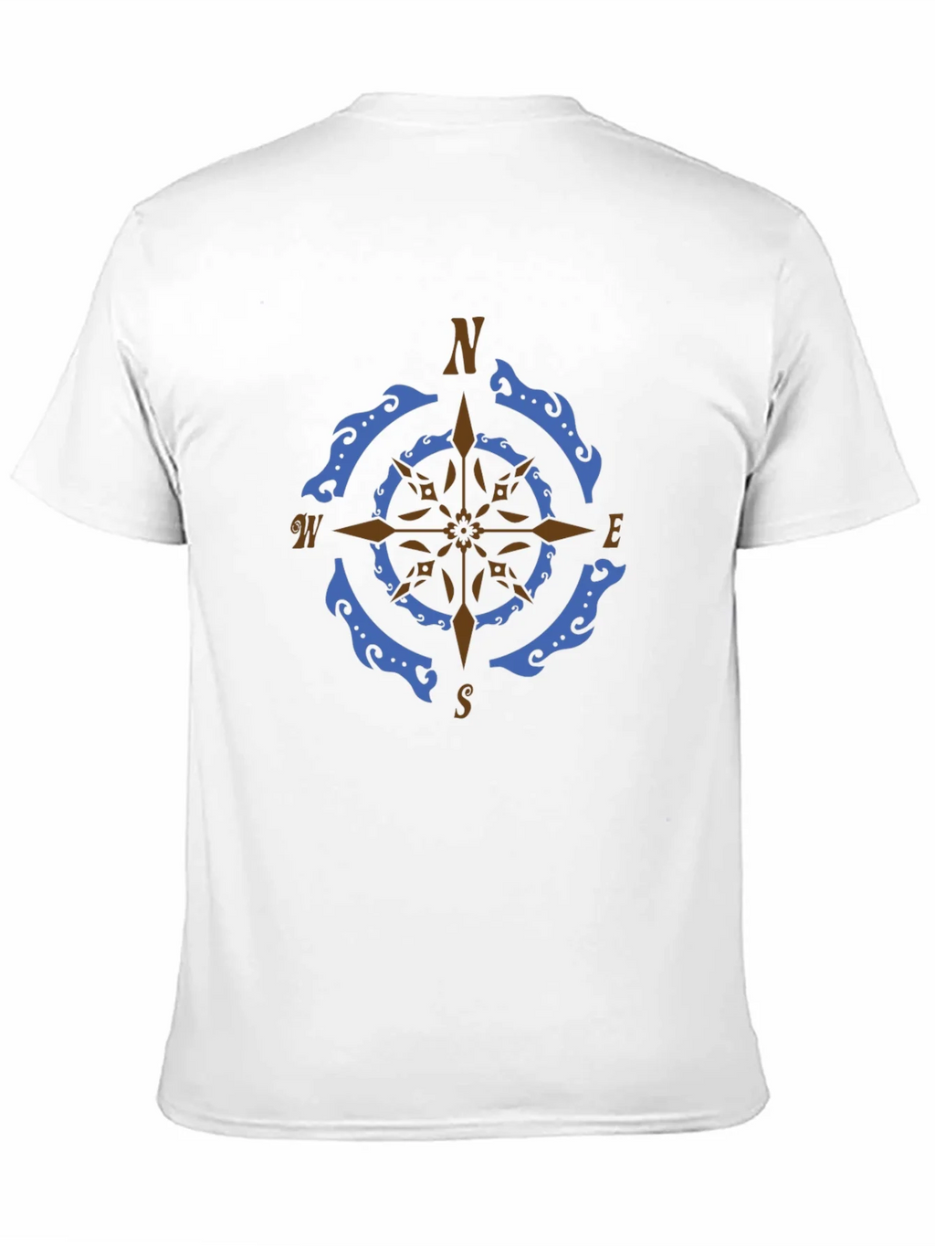 Nautical Compass Rose Graphic Tee - Black product image 10