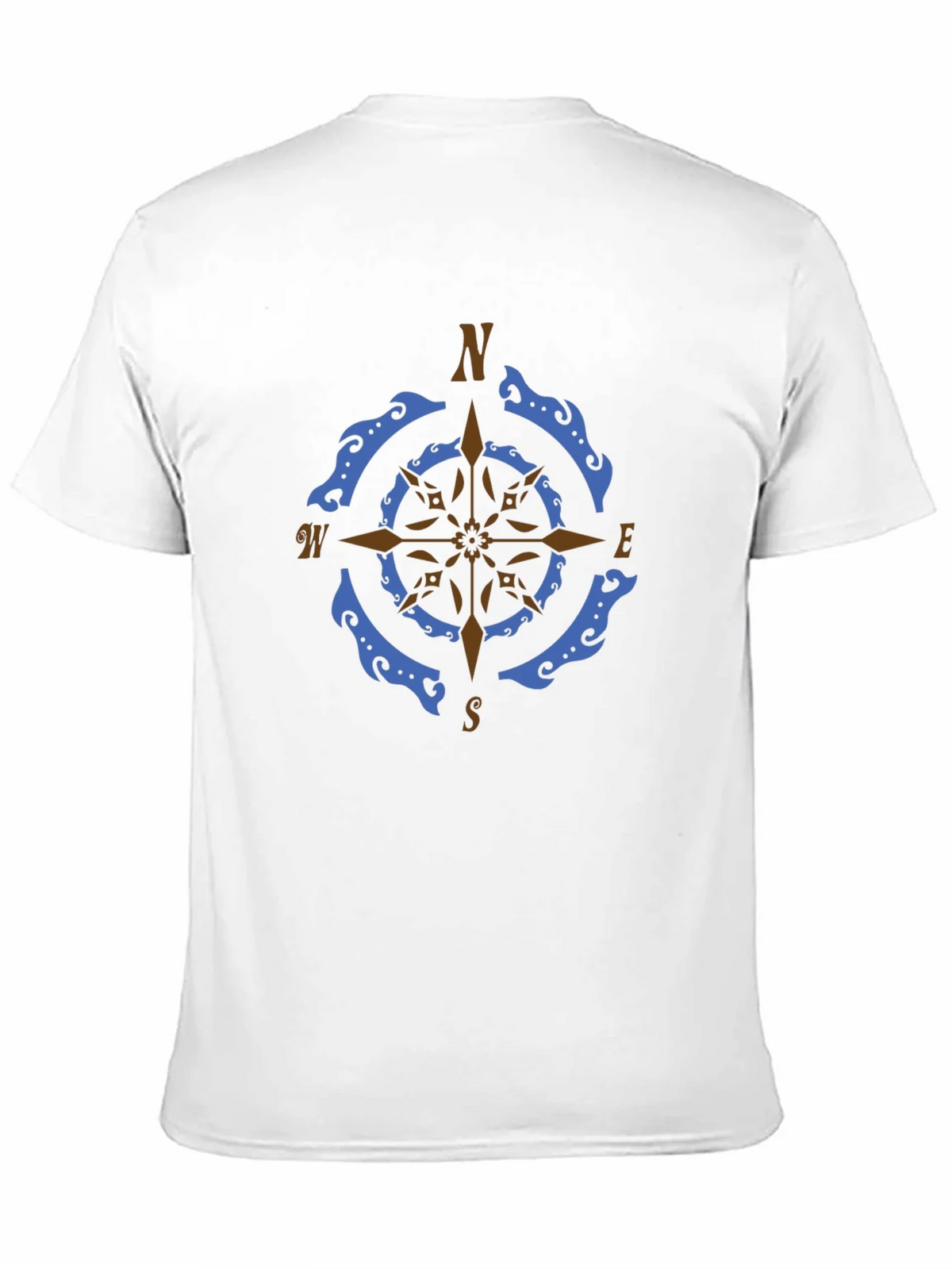 Nautical Compass Rose Graphic Tee - Black product image 10