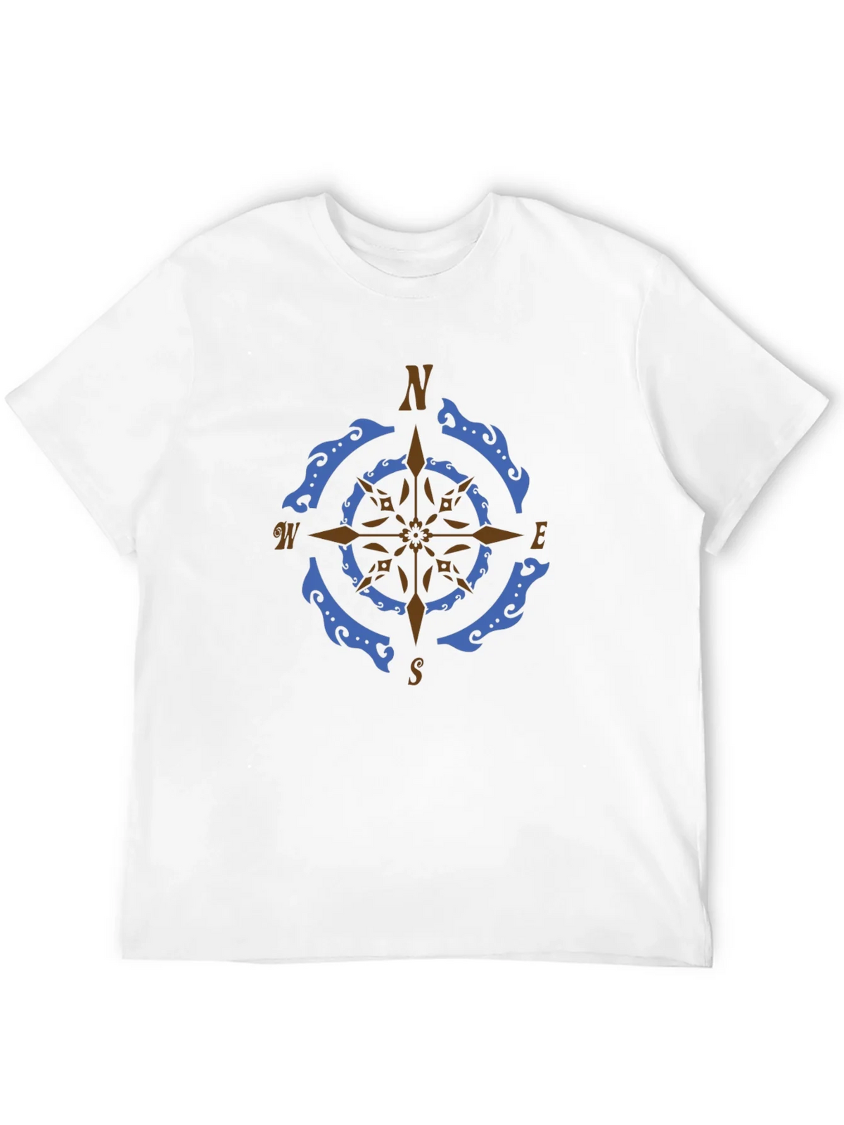 Nautical Compass Rose Graphic Tee - Black product image 11