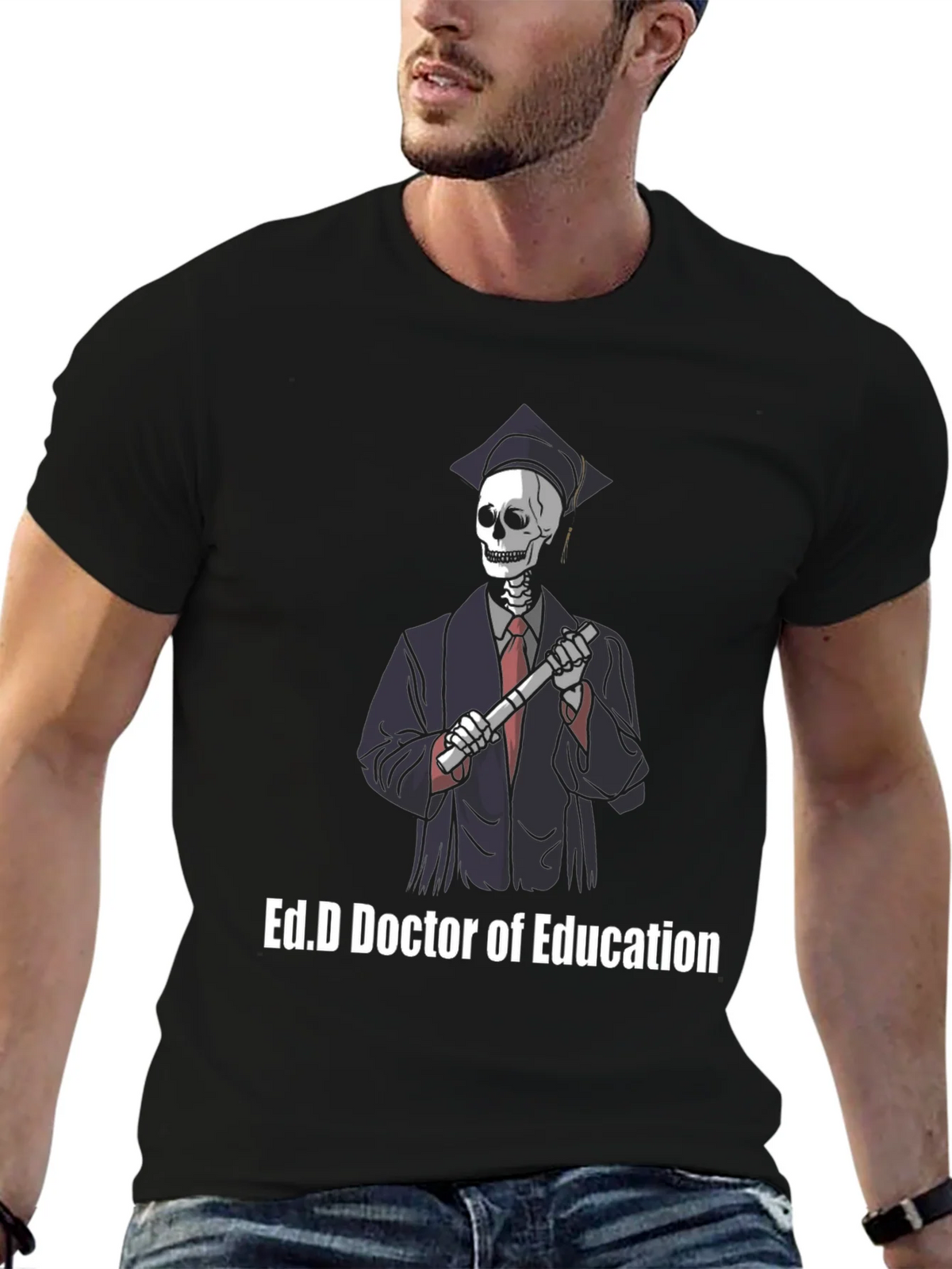 Ed.D Doctor of Education Skeleton Graphic T-Shirt product image 6