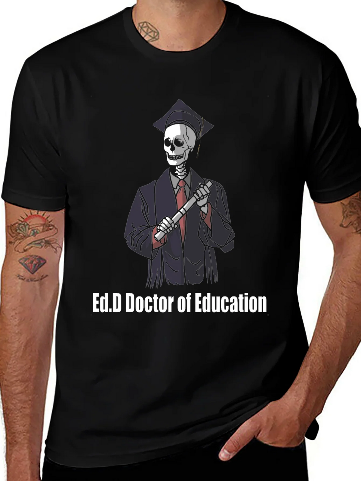 Ed.D Doctor of Education Skeleton Graphic T-Shirt product image 1