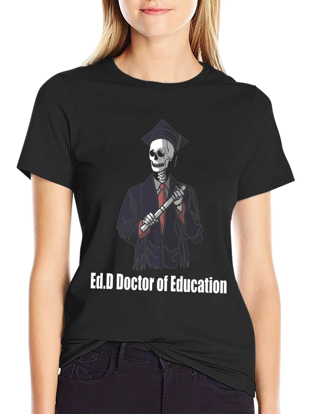 Ed.D Doctor of Education Skeleton Graphic T-Shirt product image 2