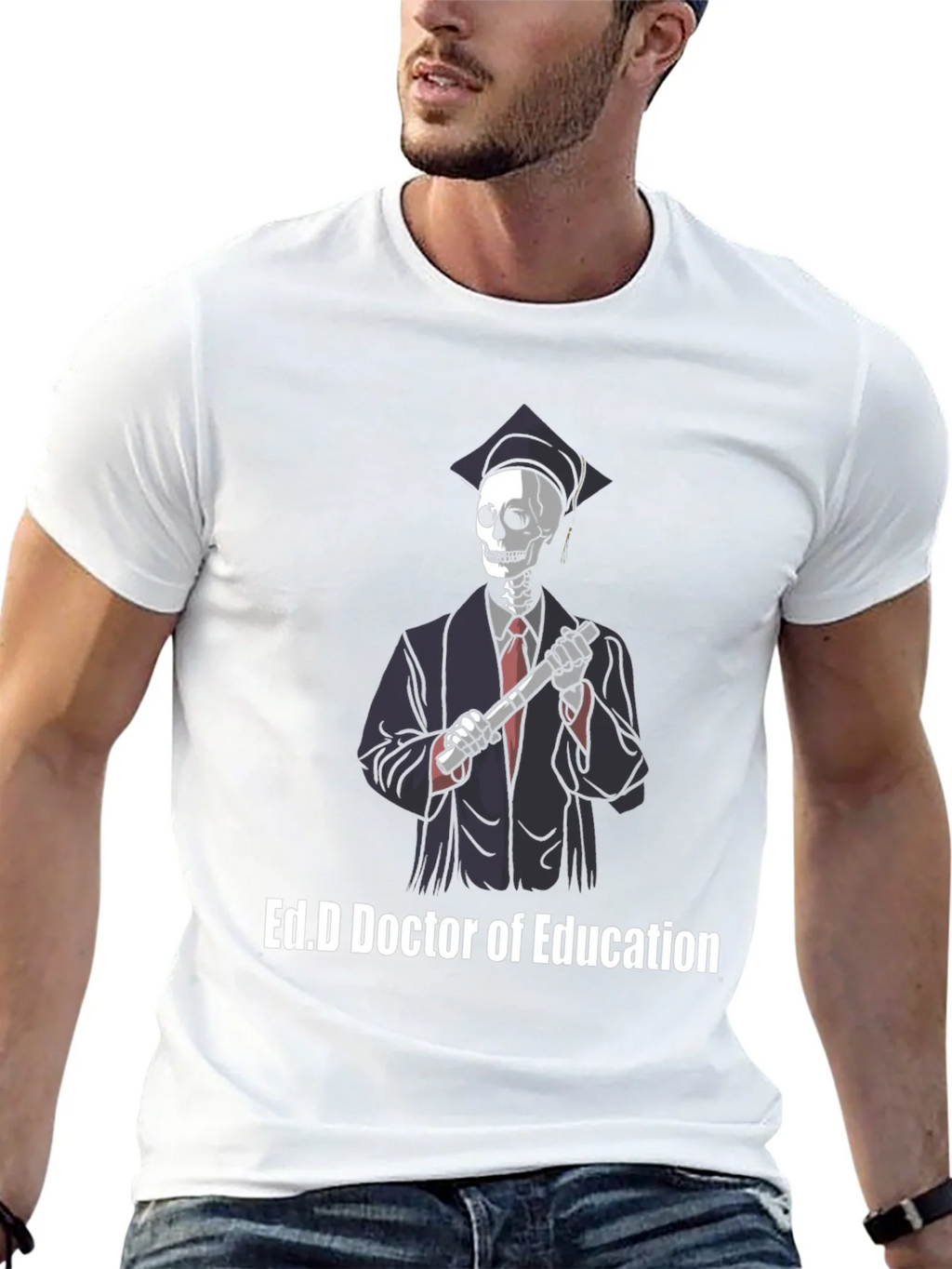 Ed.D Doctor of Education Skeleton Graphic T-Shirt product image 11