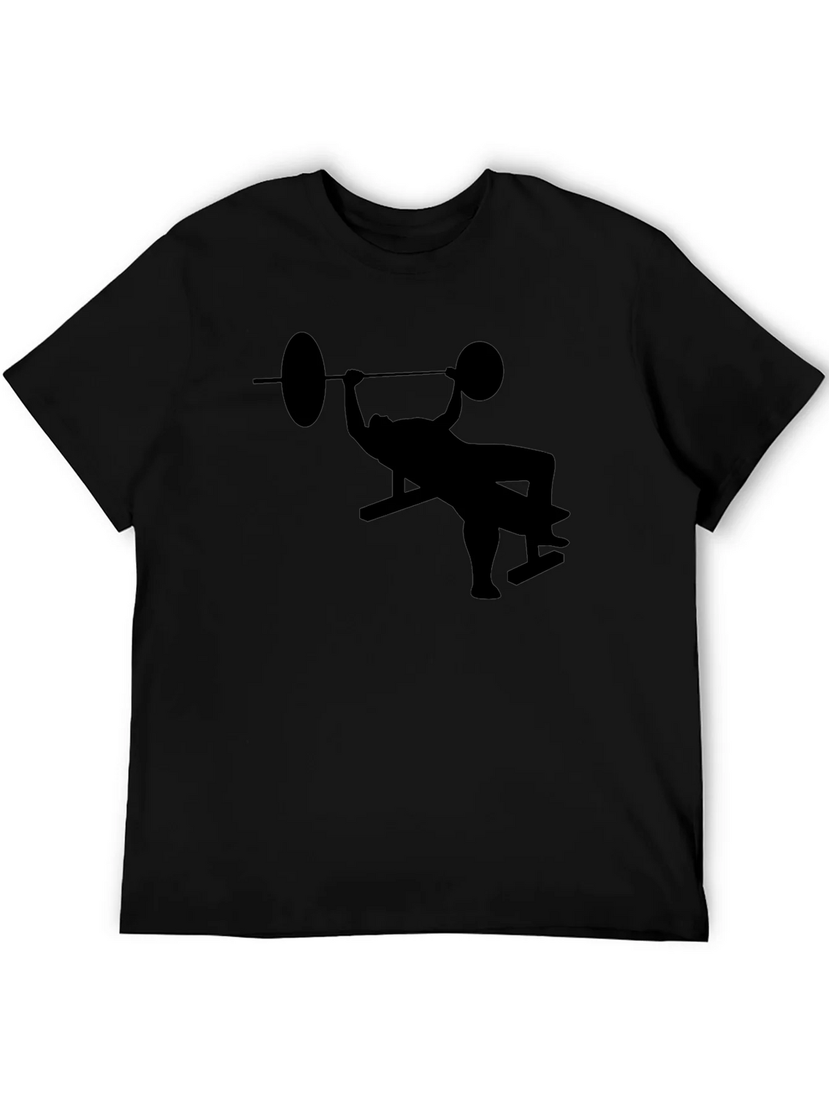 Bench Press Silhouette Black T-Shirt product image 5