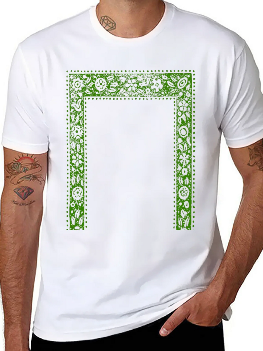 Botanical Frame Black T-Shirt product image 7