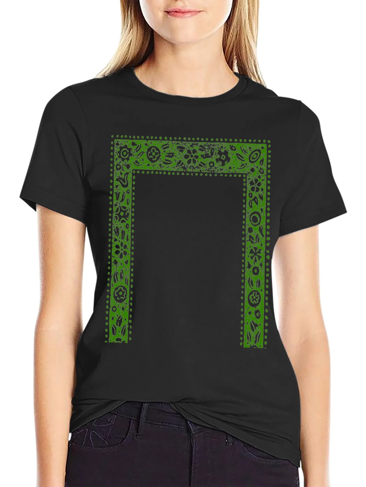 Botanical Frame Black T-Shirt product image 2