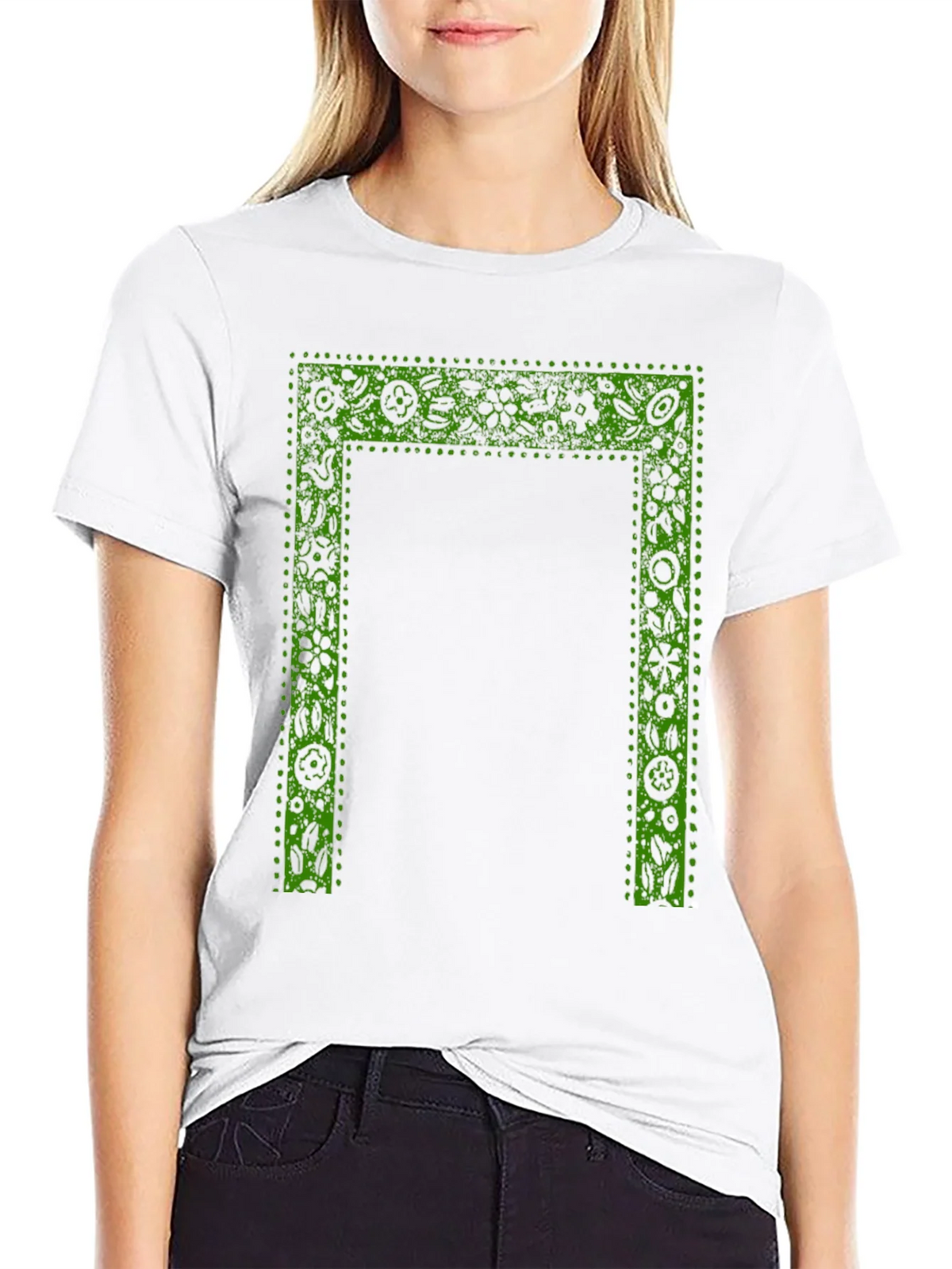 Botanical Frame Black T-Shirt product image 8