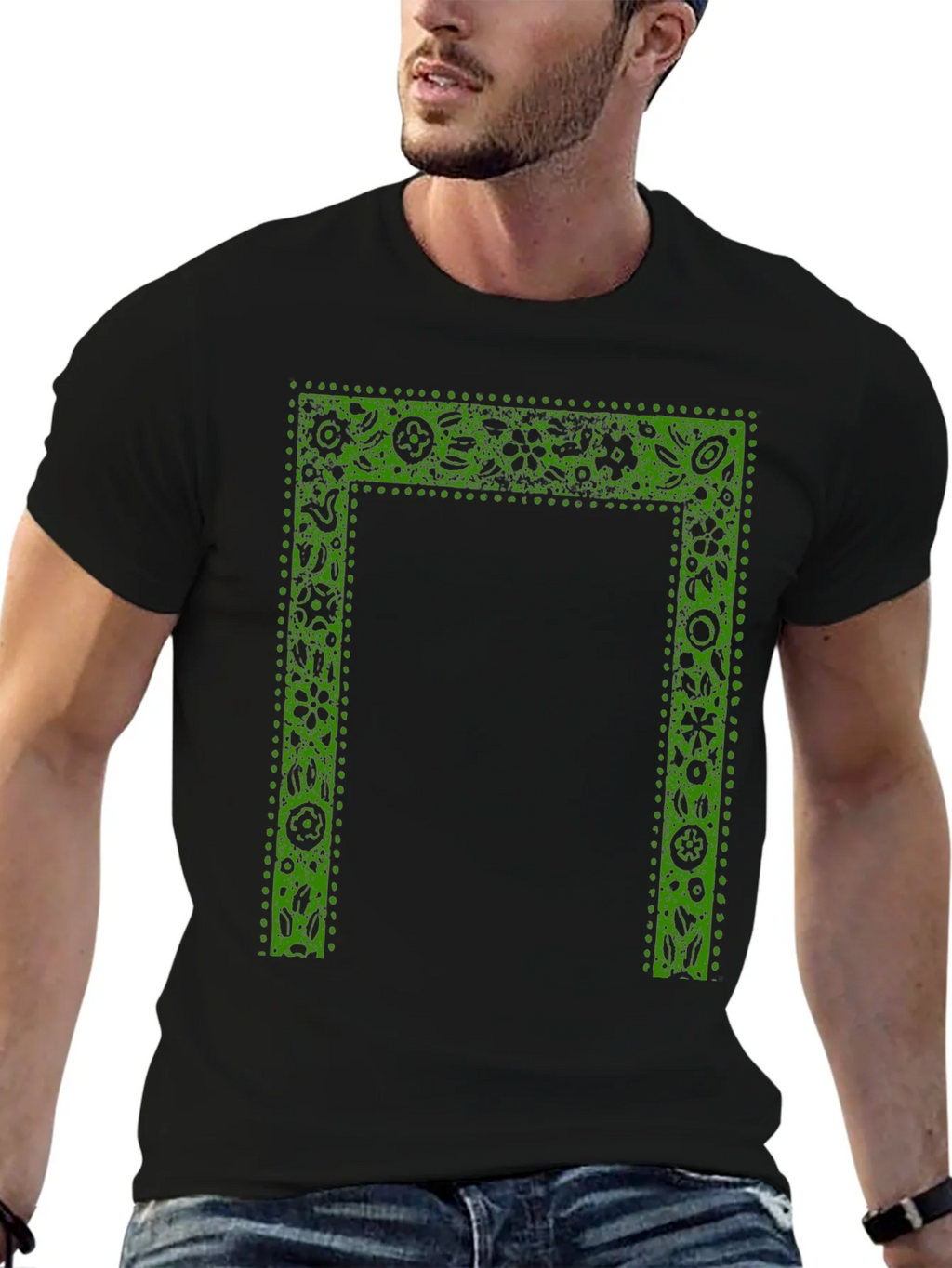 Botanical Frame Black T-Shirt product image 6