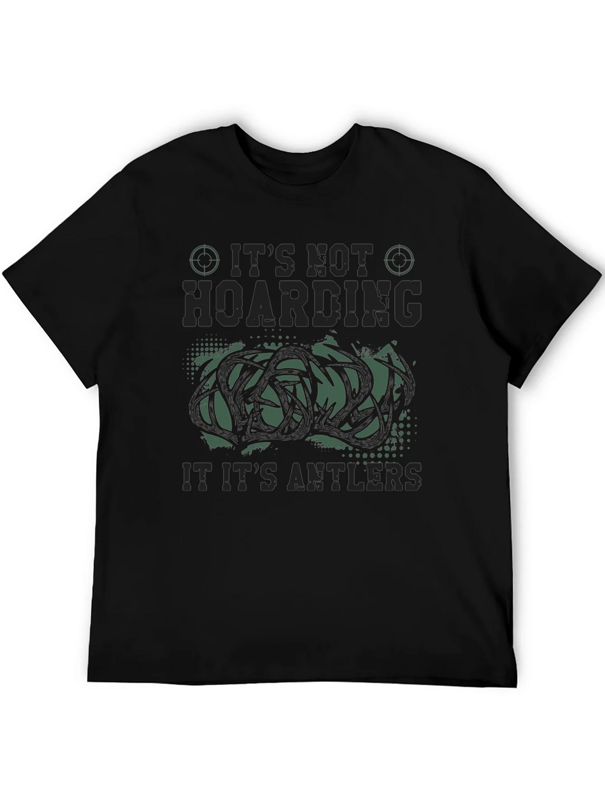 Its Not Hoarding Antlers Funny Hunting Graphic T-Shirt product image 5