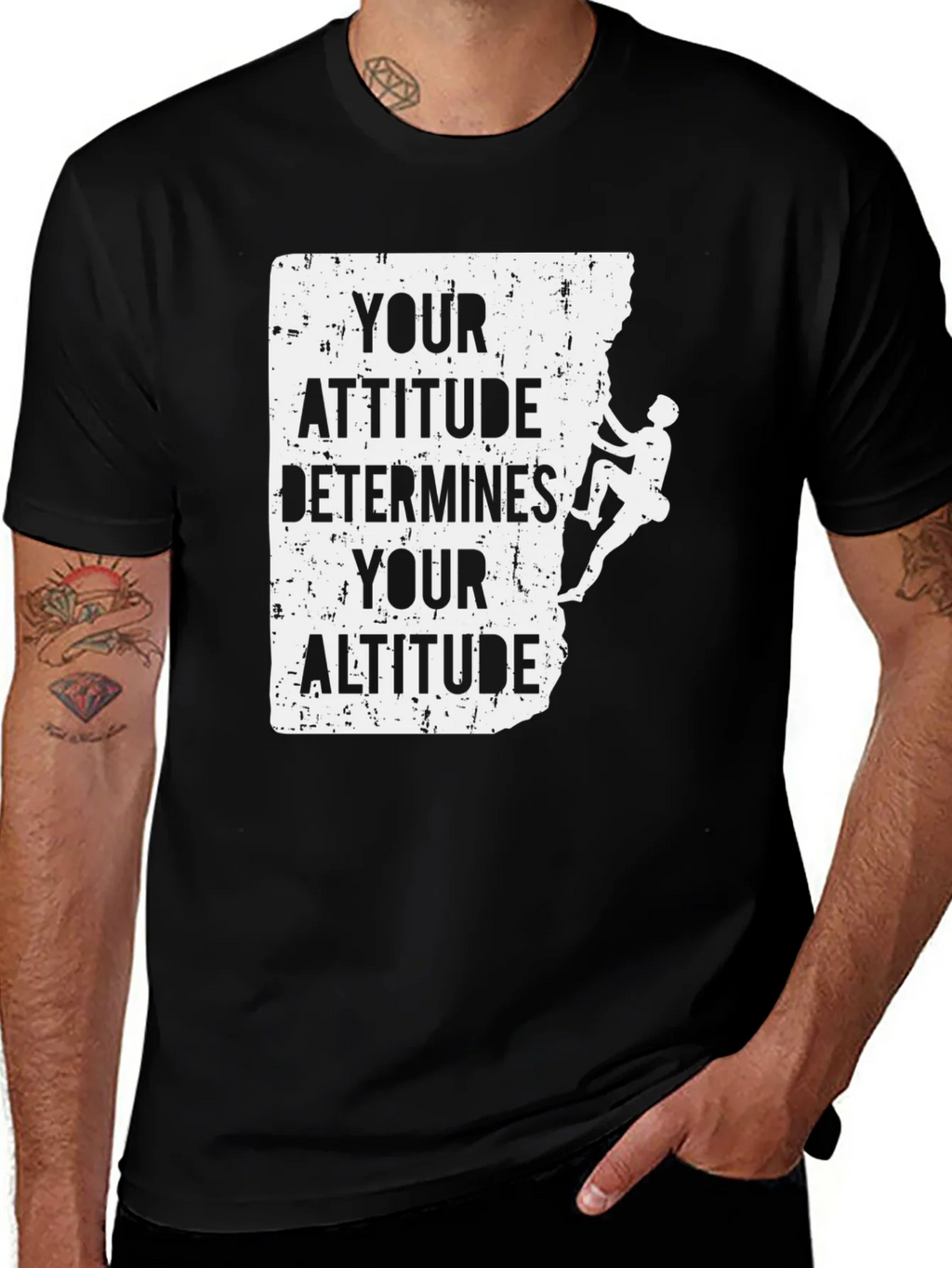 Attitude Determines Altitude Climber T-Shirt product image 1