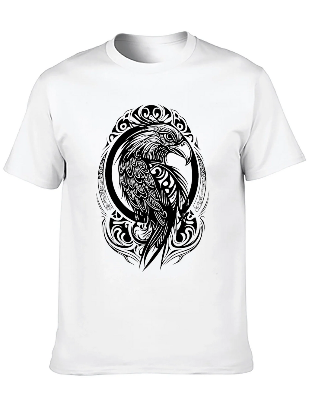 Tribal Eagle Graphic Black T-Shirt product image 8