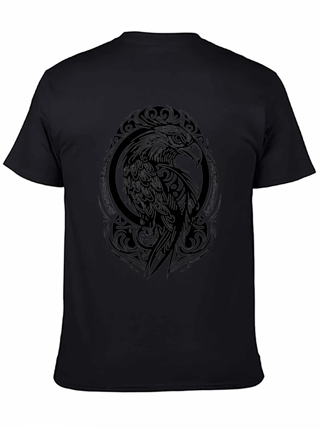 Tribal Eagle Graphic Black T-Shirt product image 4