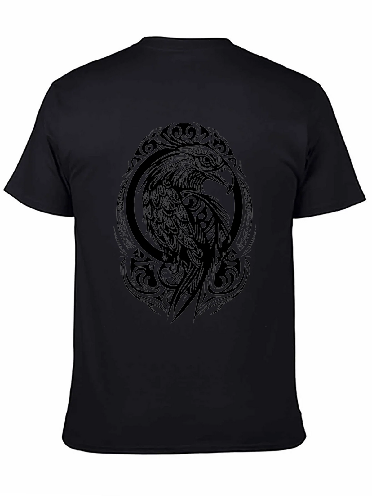 Tribal Eagle Graphic Black T-Shirt product image 4