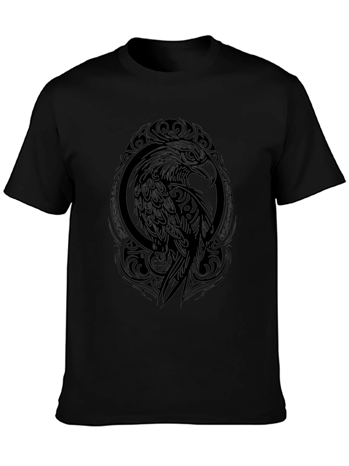 Tribal Eagle Graphic Black T-Shirt product image 3