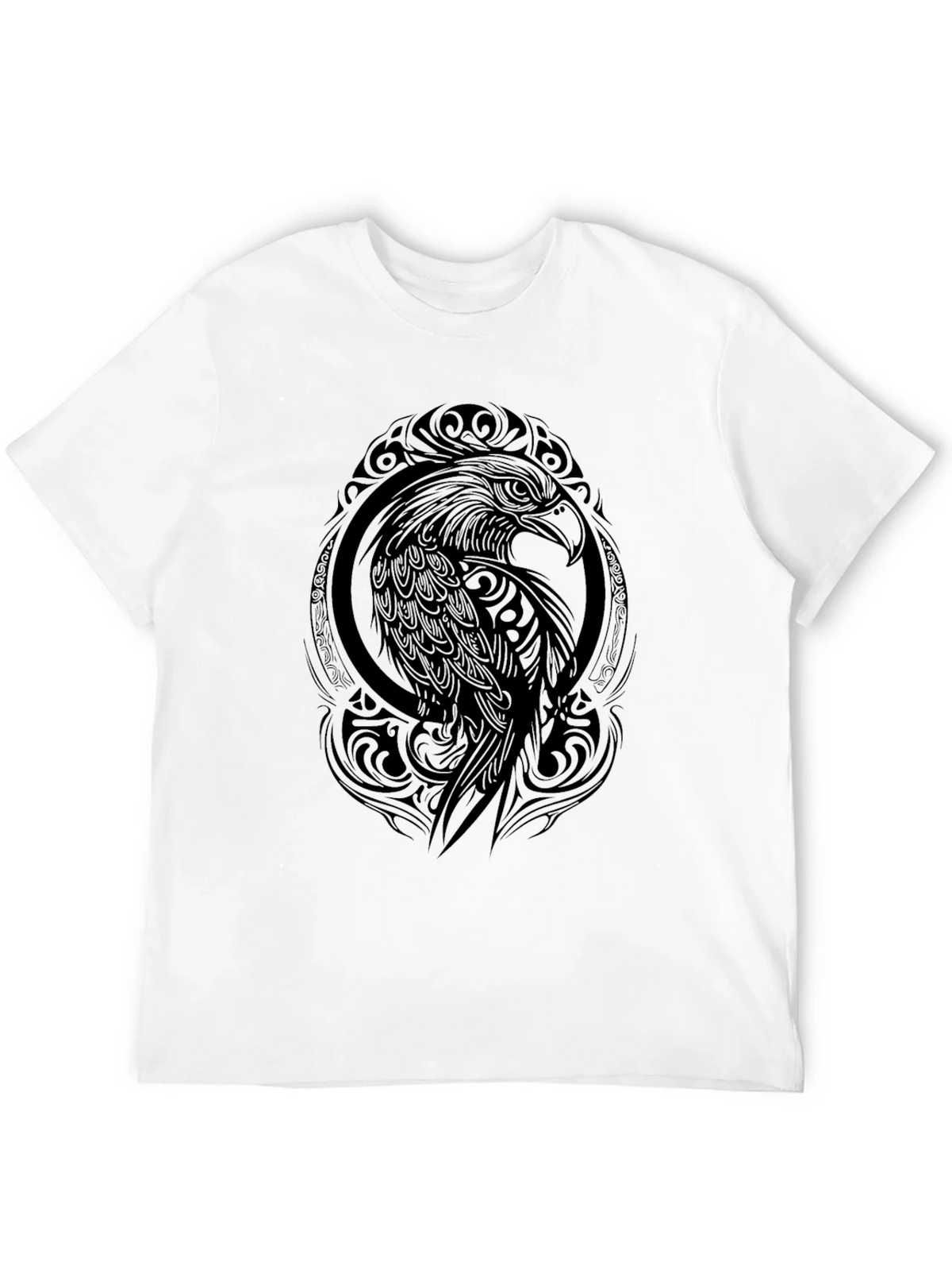 Tribal Eagle Graphic Black T-Shirt product image 10