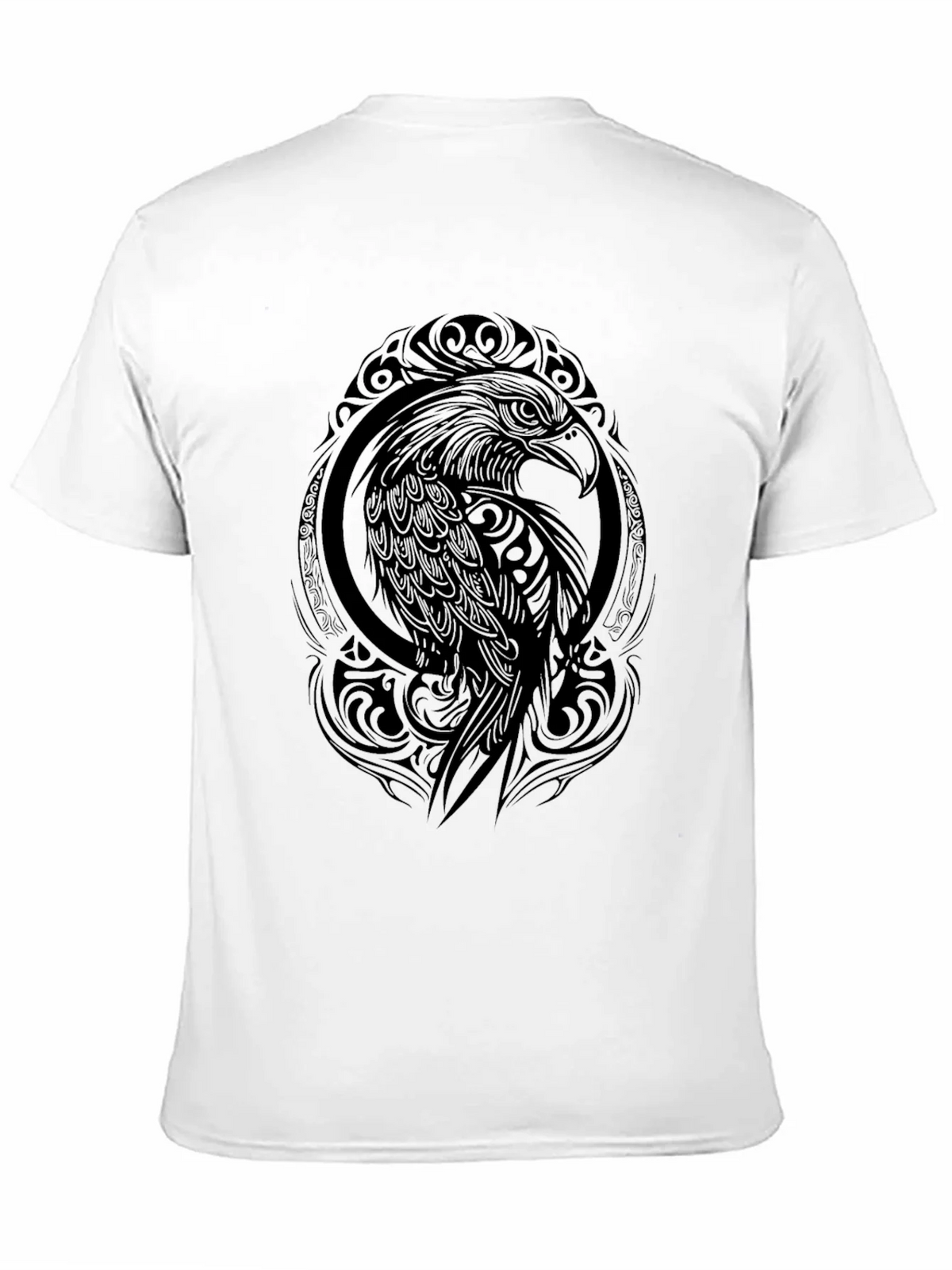 Tribal Eagle Graphic Black T-Shirt product image 9