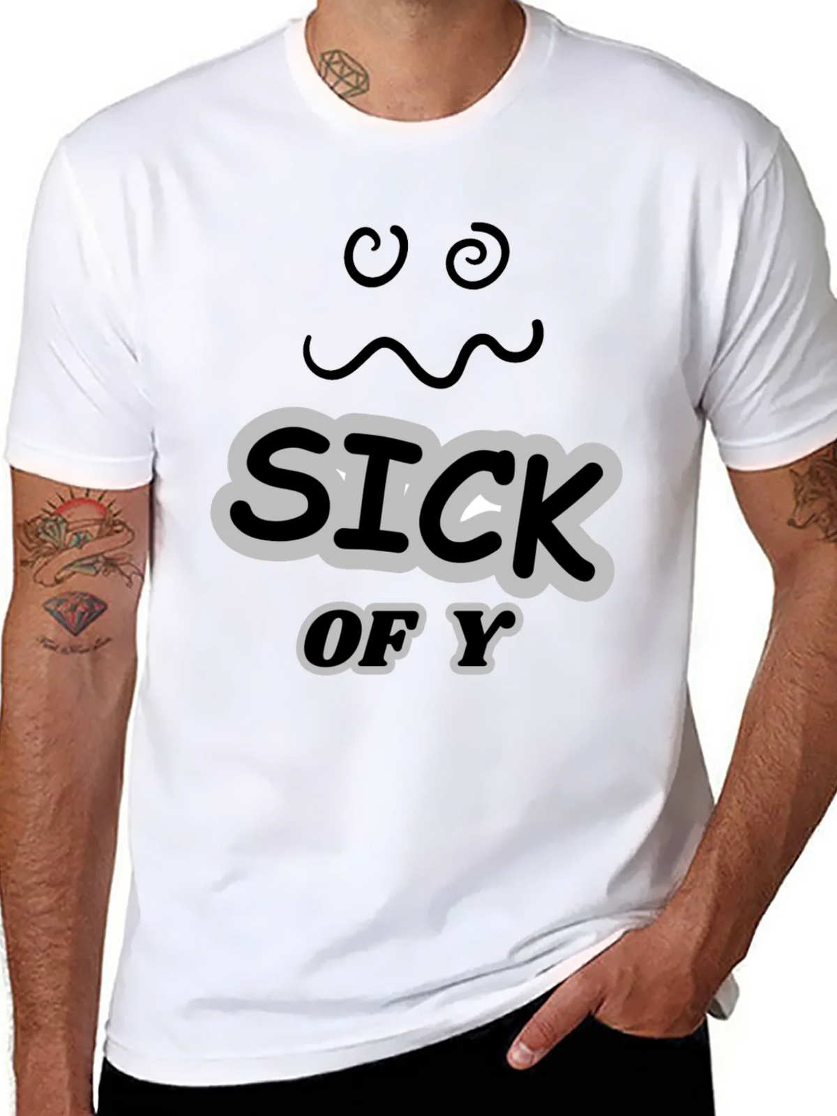 Sick of You Graphic Tee - Mens Black T-Shirt product image 7