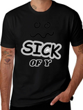 Sick of You Graphic Tee - Mens Black T-Shirt product image 1