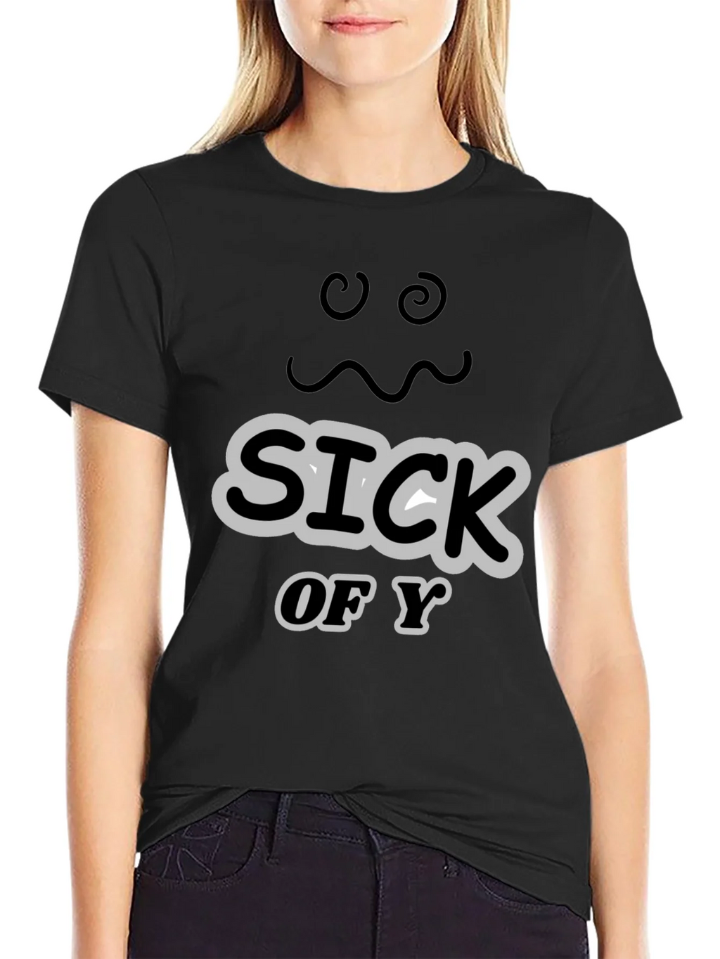 Sick of You Graphic Tee - Mens Black T-Shirt product image 2